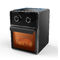 Schwarzer Bratpfannen-Ofen der Heißluft-11L, Digital-Luft-Bratpfannen-Ofen mit großem mit Berührungseingabe Bildschirm LCD Digital